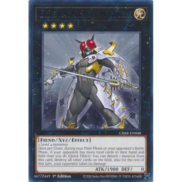 YuGiOh Trading Card Game Crossover Breakers Rare Evilswarm Exciton Knight CRBR-EN048