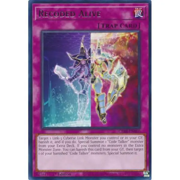 YuGiOh Trading Card Game Crossover Breakers Super Rare Recoded Alive CRBR-EN060