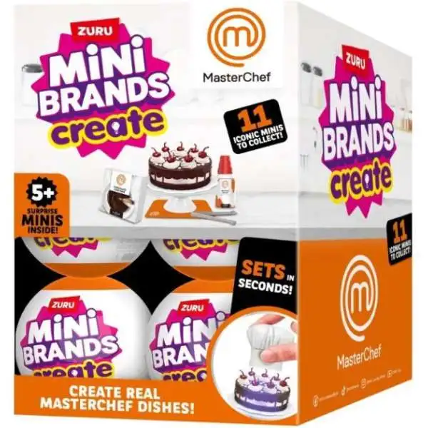 5 Surprise Mini Brands! Create Master Chef Mystery Box [21 Packs]