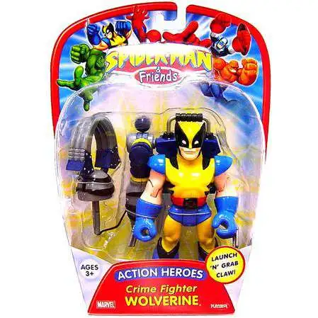 Spider-Man & Friends Action Heroes Crime Fighter Wolverine Action Figure