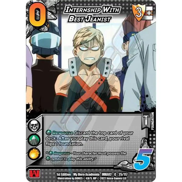 My Hero Academia Collectible Card Game Series 2 Crimson Rampage Common Internship With Best Jeanist #25