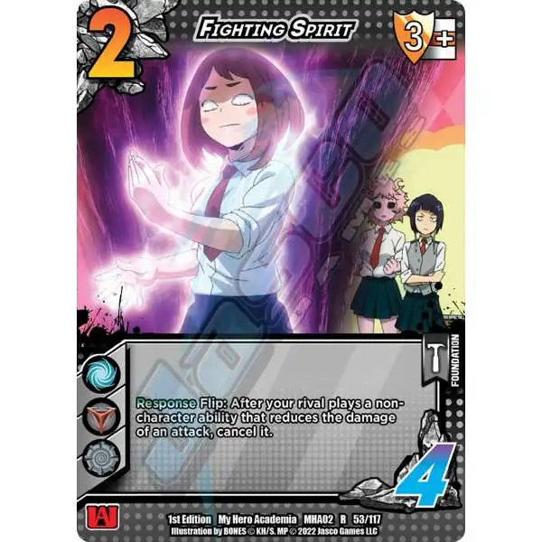 My Hero Academia Collectible Card Game Series 2 Crimson Rampage Rare Fighting Spirit #53