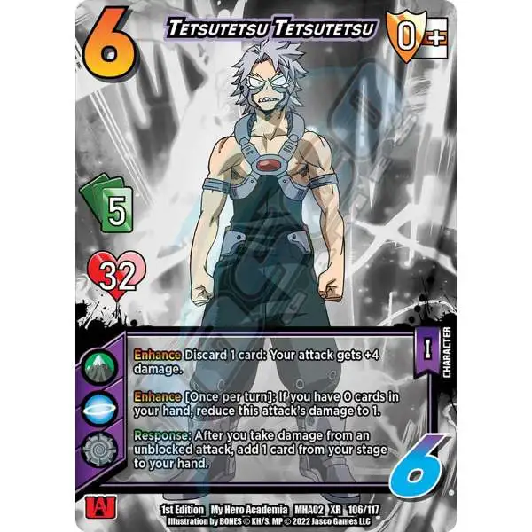 My Hero Academia Collectible Card Game Series 2 Crimson Rampage Extra Rare Tetsutetsu Tetsutetsu #106 [XR]