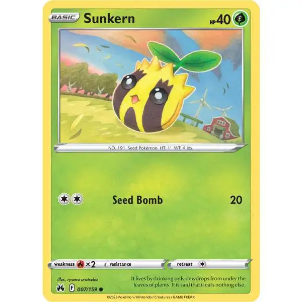 Pokemon Trading Card Game Crown Zenith Common Sunkern #7