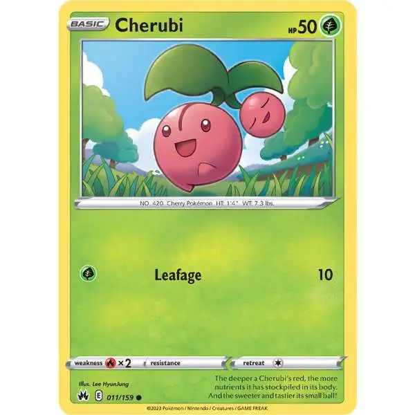 Pokemon Trading Card Game Crown Zenith Common Cherubi #11