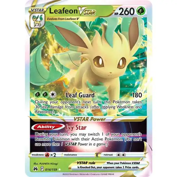 Pokemon Trading Card Game Crown Zenith Ultra Rare Leafeon VSTAR #14