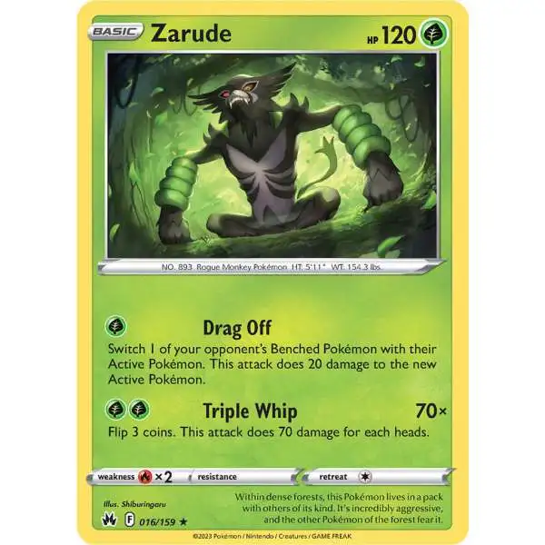 zarude pokemon card price Pokémon Hit Points120 HP Form Pokemon » Zarude - 016/072