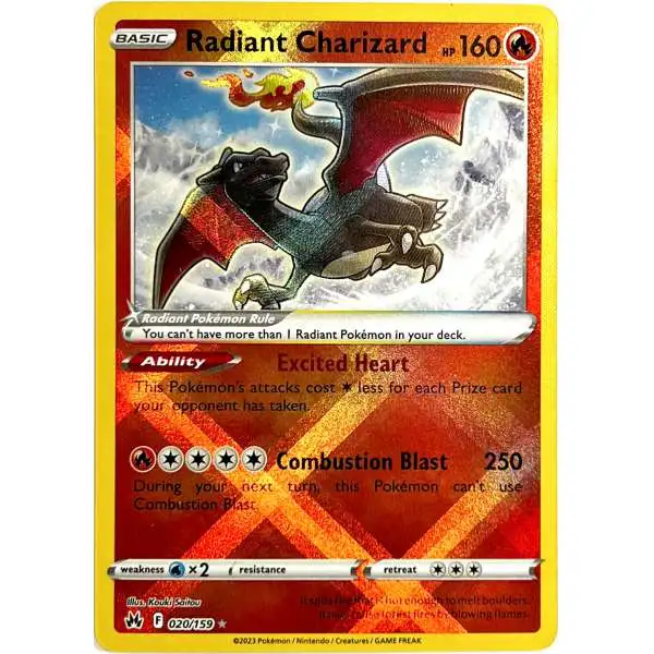 Pokemon Trading Card Game Crown Zenith Radiant Rare Radiant Charizard #20
