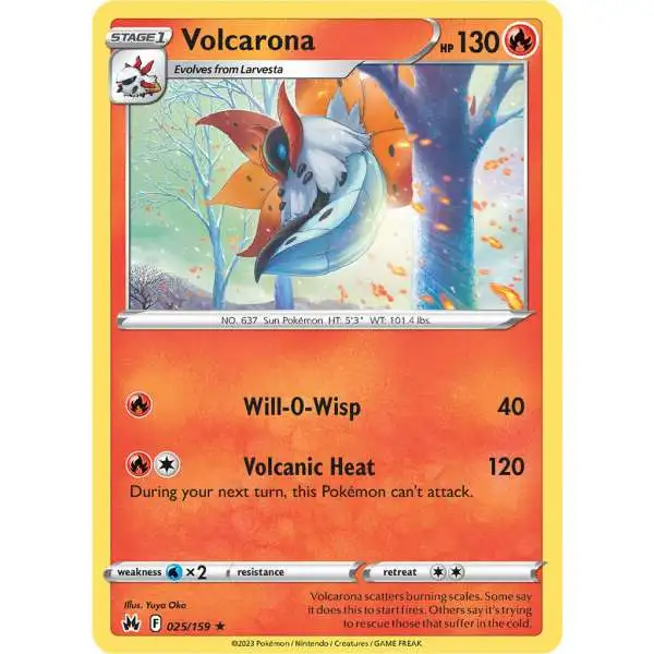 Pokemon Trading Card Game Crown Zenith Rare Volcarona #25