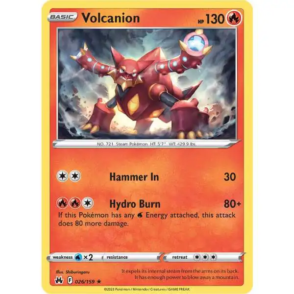 Pokemon Trading Card Game Crown Zenith Holo Rare Volcanion #26