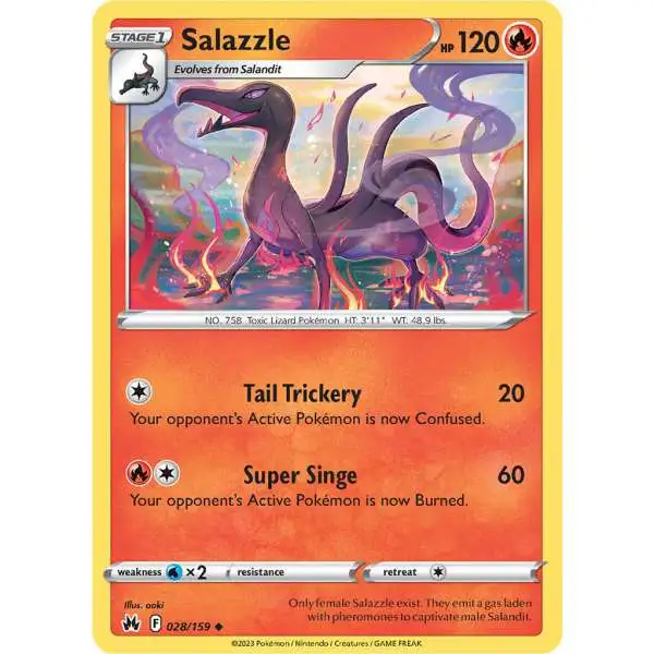 Pokemon Trading Card Game Crown Zenith Uncommon Salazzle #28