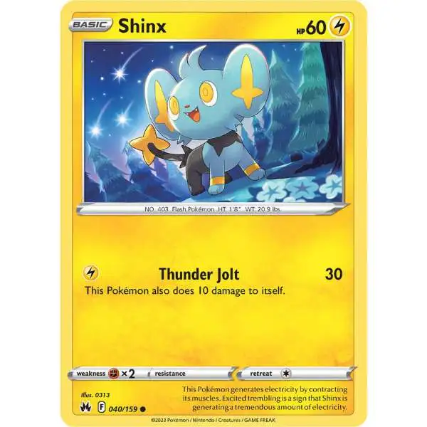 Pokemon Trading Card Game Crown Zenith Common Shinx #40