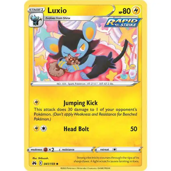 Pokemon Trading Card Game Crown Zenith Uncommon Luxio #41