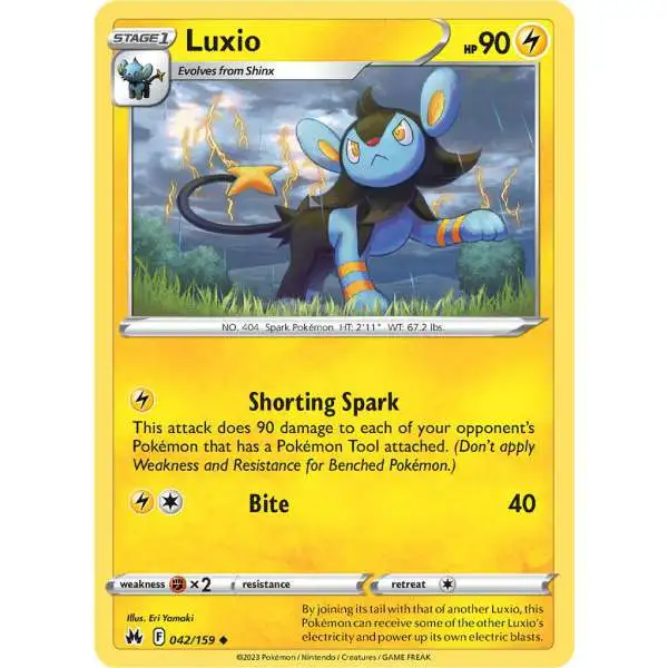 Pokemon Trading Card Game Crown Zenith Uncommon Luxio #42