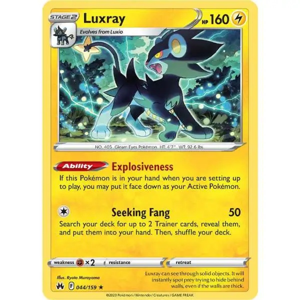 Pokemon Trading Card Game Crown Zenith Rare Luxray #44
