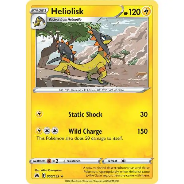 Pokemon Trading Card Game Crown Zenith Rare Heliolisk #50