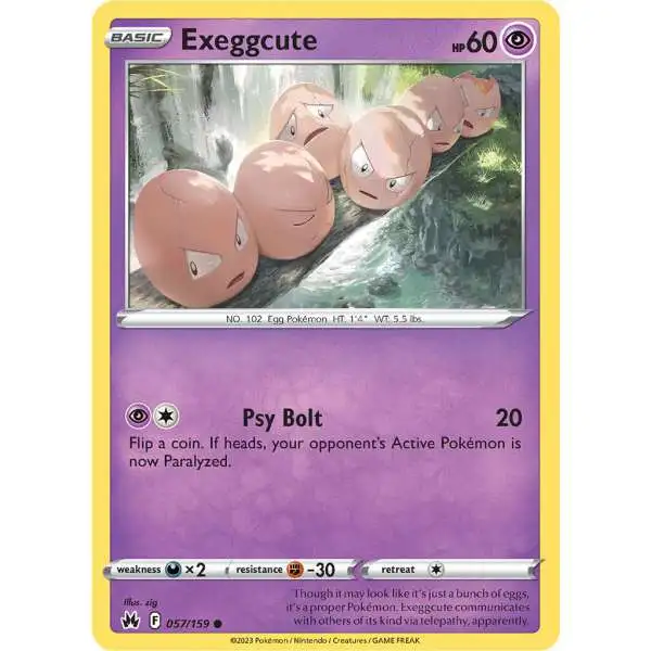 Pokemon Trading Card Game Crown Zenith Common Exeggcute #57