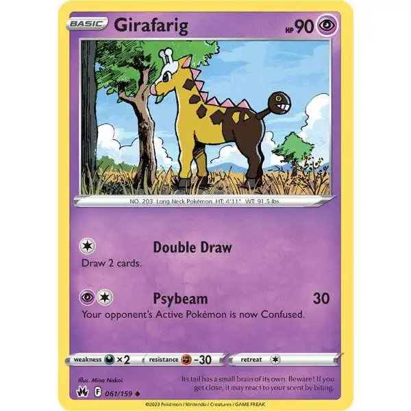 Pokemon Trading Card Game Crown Zenith Uncommon Girafarig #61