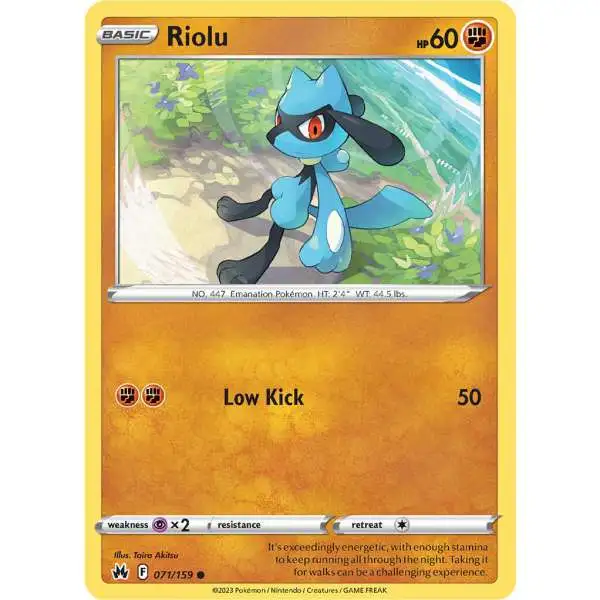 Pokemon Trading Card Game Crown Zenith Common Riolu #71