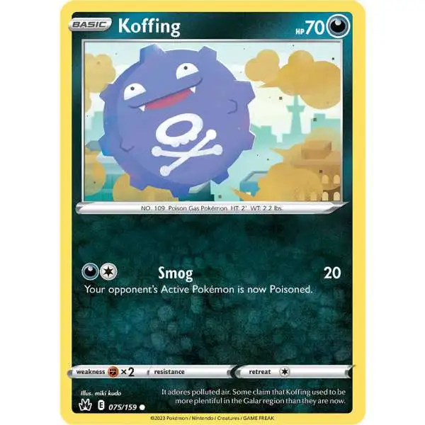 Pokemon Trading Card Game Crown Zenith Common Koffing #75