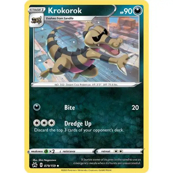 Pokemon Trading Card Game Crown Zenith Uncommon Krokorok #79