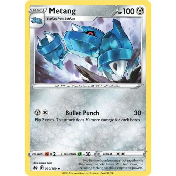 Pokemon Trading Card Game Crown Zenith Uncommon Metang #90