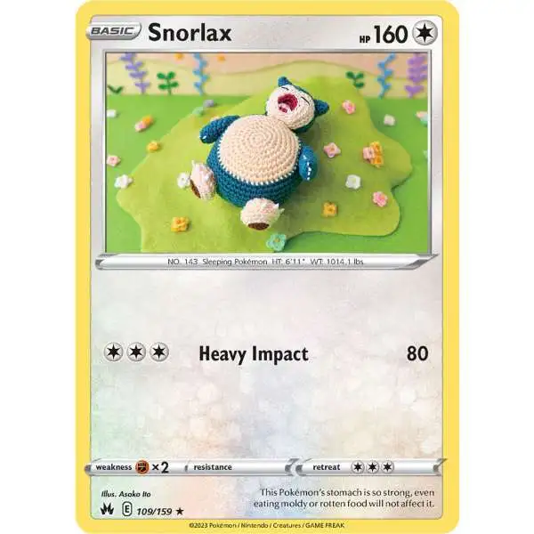 Pokemon Trading Card Game Crown Zenith Rare Snorlax #109