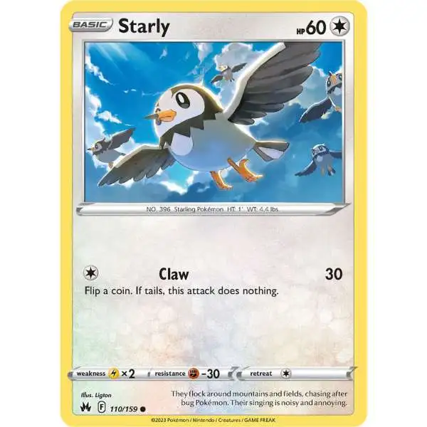 Pokemon Trading Card Game Crown Zenith Common Starly #110
