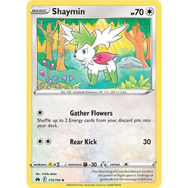 Pokemon Trading Card Game Crown Zenith Uncommon Shaymin #115