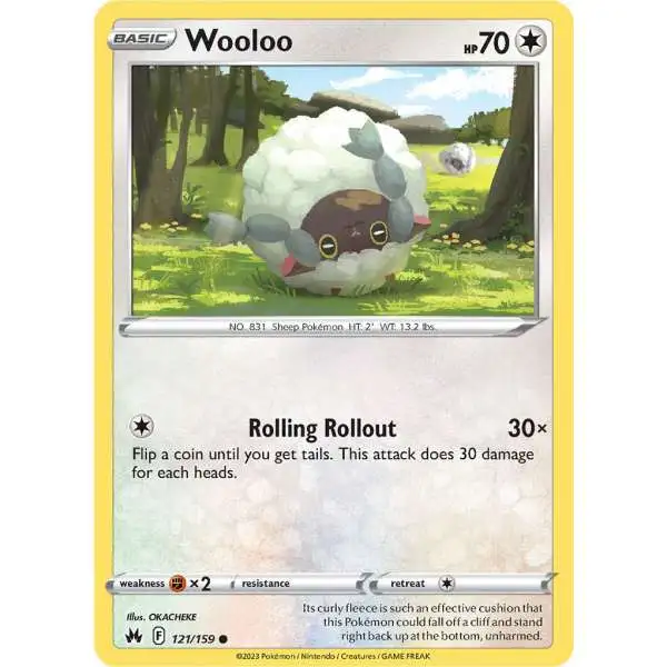 Pokemon Trading Card Game Crown Zenith Common Wooloo #121