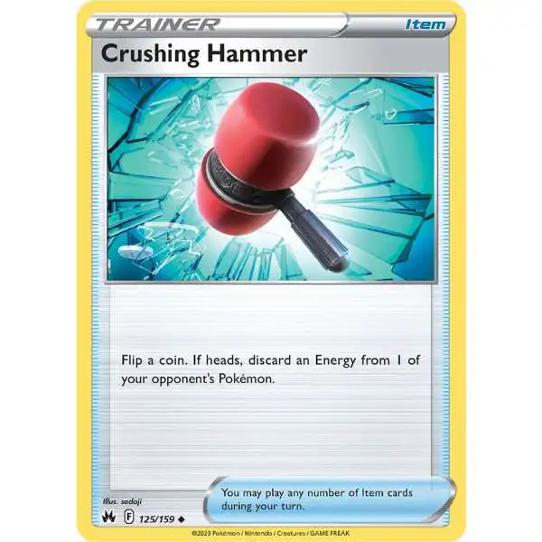 Pokemon Trading Card Game Crown Zenith Uncommon Crushing Hammer #125