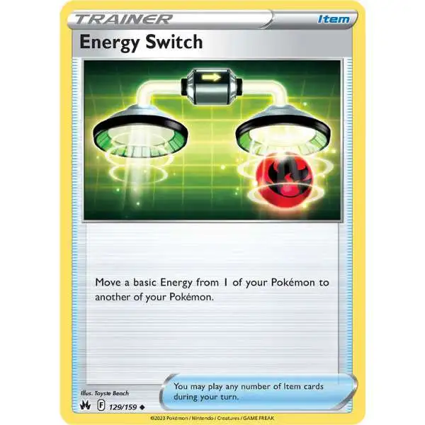 Pokemon Trading Card Game Crown Zenith Uncommon Energy Switch #129
