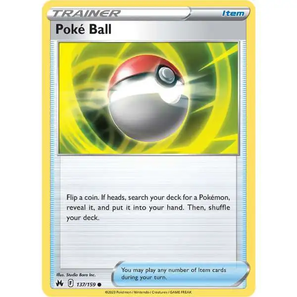 Pokemon Trading Card Game Crown Zenith Common Poke Ball #137