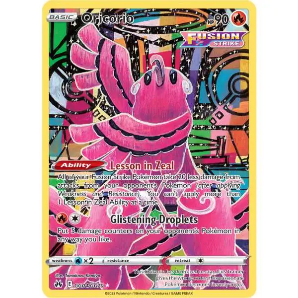 Pokemon Trading Card Game Crown Zenith Holo Rare Oricorio GG04 [Galarian Gallery]