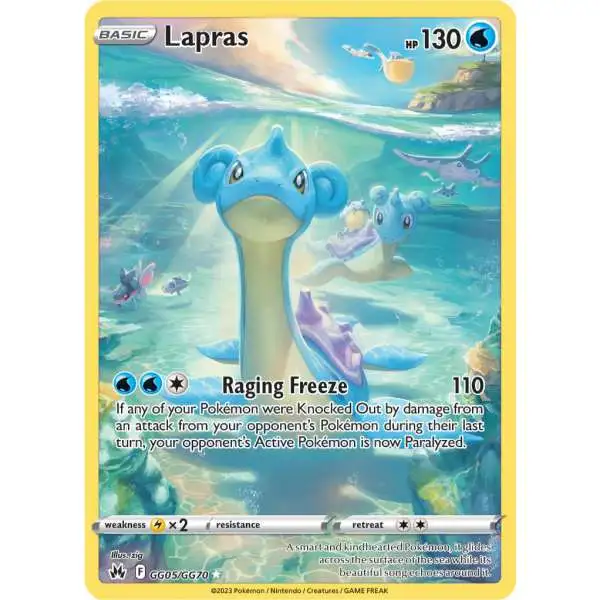 Pokemon Trading Card Game Crown Zenith Holo Rare Lapras GG05 [Galarian Gallery]