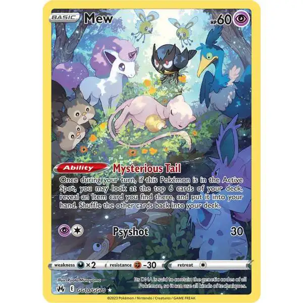 Pokemon Trading Card Game Crown Zenith Holo Rare Mew GG10 [Galarian Gallery]