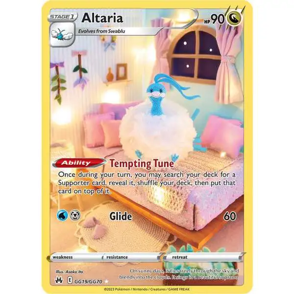 Pokemon Trading Card Game Crown Zenith Holo Rare Altaria GG19 [Galarian Gallery]