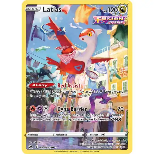 Pokemon Trading Card Game Crown Zenith Holo Rare Latias GG20 [Galarian Gallery]