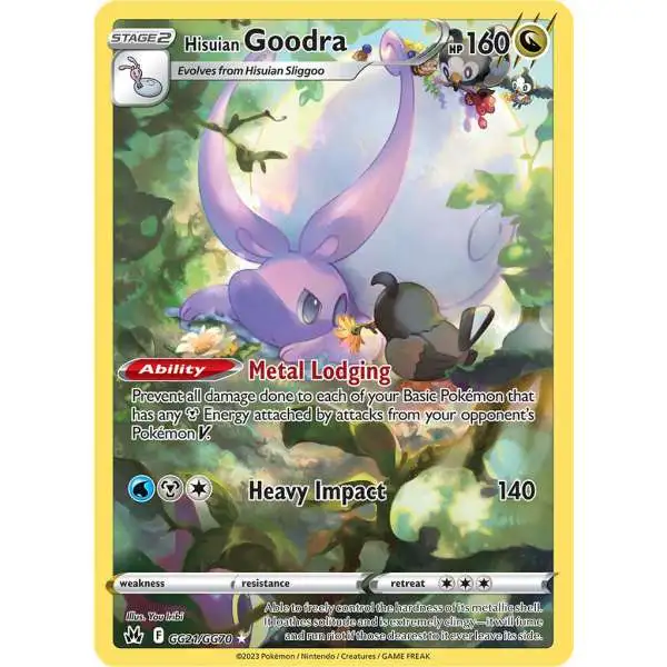 Pokemon Trading Card Game Crown Zenith Holo Rare Hisuian Goodra GG21 [Galarian Gallery]