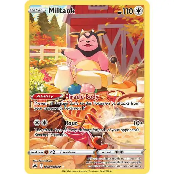 Pokemon Trading Card Game Crown Zenith Holo Rare Miltank GG24 [Galarian Gallery]