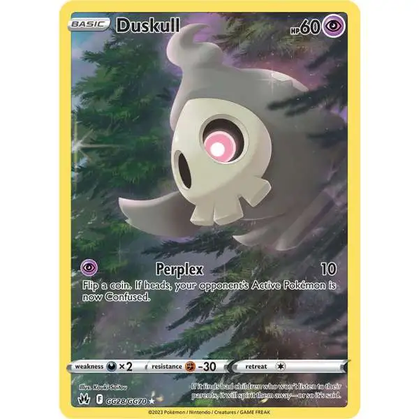 Pokemon Trading Card Game Crown Zenith Holo Rare Duskull GG28 [Galarian Gallery]