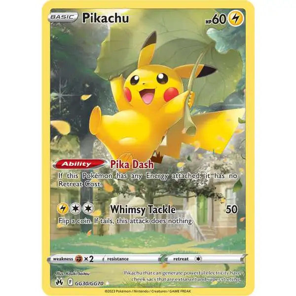 Pokemon Trading Card Game Crown Zenith Holo Rare Pikachu GG30 [Galarian Gallery]