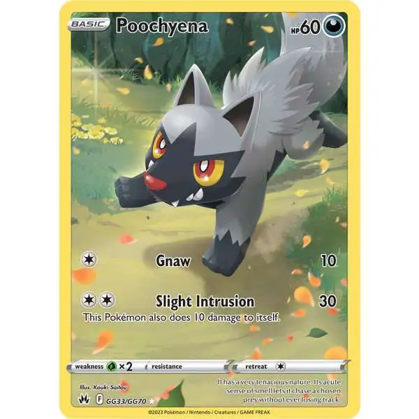Pokemon Trading Card Game Crown Zenith Holo Rare Poochyena GG33 [Galarian Gallery]