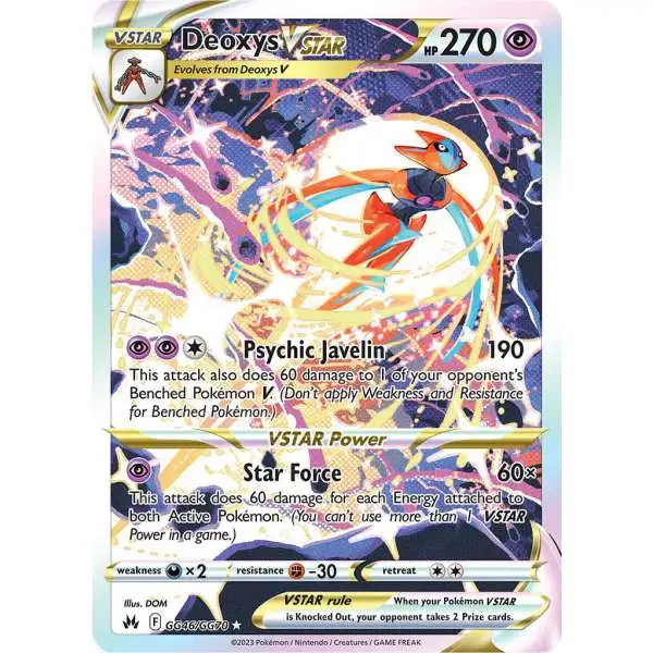 Pokemon Trading Card Game Crown Zenith Holo Rare Deoxys VSTAR GG46 [Galarian Gallery]
