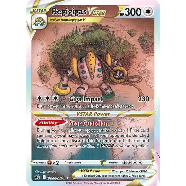Pokemon Trading Card Game Crown Zenith Holo Rare Regigigas VSTAR GG55 [Galarian Gallery]