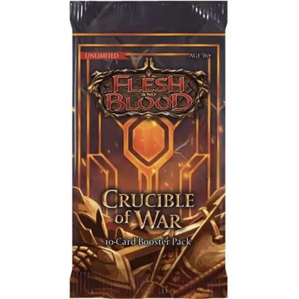 Flesh and Blood Trading Card Game Crucible of War (Unlimited) Booster Pack [10 Cards]