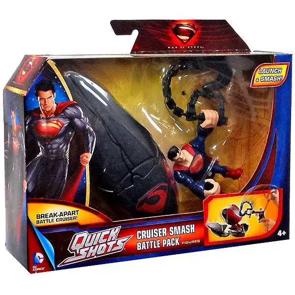 Superman Man of Steel Quick Shots Cruiser Smash Battle Pack