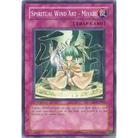 YuGiOh Cybernetic Revolution Common Spiritual Art Wind - Miyabi CRV-EN053