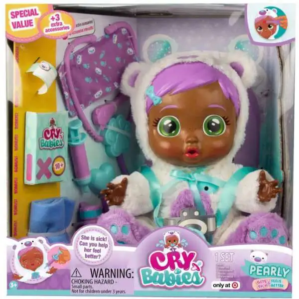 Cry Babies Pearly Exclusive Deluxe Doll [3 Extra Accessories]
