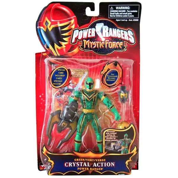 Power Rangers Mystic Force Green Crystal Action Power Ranger Action Figure